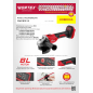 Шлифмашина угловая аккумуляторная WORTEX LX CAG 1812-1 E XLT SOLO (0329191) - Фото 11