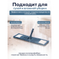 Швабра для пола PERFECTO LINEA с насадкой из микрофибры темно-синяя (43-392023) - Фото 4