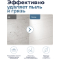 Швабра для пола PERFECTO LINEA с насадкой из микрофибры темно-синяя (43-392023) - Фото 7