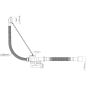 Сифон для ванны с гибкой трубой 40х50 мм AV ENGINEERING (AVE000255) - Фото 2