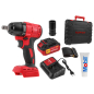 Гайковерт аккумуляторный ударный WORTEX CWR 0318 XLT SET (0329229) - Фото 5