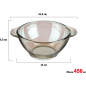 Салатник стеклянный с ручками PERFECTO LINEA Amber (22-450100) - Фото 2