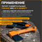 Набор инструмента (топор туристический X5 + нож + пила SW73) FISKARS (1057912) - Фото 9