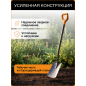 Лопата штыковая с закругленным лезвием FISKARS Solid (1066717) - Фото 3