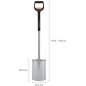 Лопата штыковая FISKARS Xact телескопическая прямая (1066733) - Фото 8