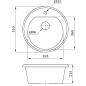 Мойка из искусственного камня AV ENGINEERING Richi черный (AV510510RBKA) - Фото 17