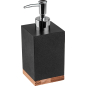 Дозатор для жидкого мыла PERFECTO LINEA Wood Bliss черный (35-720101) - Фото 5