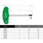 Ключ шестигранный 6х150х188 мм T-Type TOPTUL (AGAI0619) - Фото 2