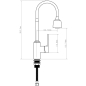 Смеситель для кухни ECONOCE серия 270 белый (EC0275WT) - Фото 11