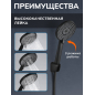 Смеситель для ванны AVAPAX серия Rhein черный (AP06163B) - Фото 3