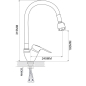 Смеситель для кухни ECONOCE серия 240 белый (EC0245WT) - Фото 10