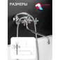 Смеситель для ванны ECONOCE серия 490 (EC0492) - Фото 8