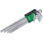 Набор ключей Torx T10H-Т50H 9 предметов экстра длинных TOPTUL (GAAL0915)