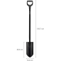 Лопата штыковая FISKARS Ergonomic Pro (1066709) - Фото 6