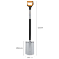 Лопата штыковая FISKARS Xact (1066730) - Фото 7