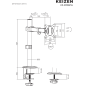 Кронштейн для монитора KEIZEN KZ-20396114 - Фото 13