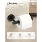 Держатель для туалетной бумаги PERFECTO LINEA Waterline черный/матовый (35-031012)