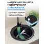 Мойка из искусственного камня AV ENGINEERING Point черный (AVE495495BKA) - Фото 4