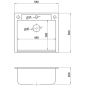 Мойка из искусственного камня AV ENGINEERING Unit черный (AVE550500BKA) - Фото 17