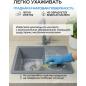 Мойка из искусственного камня AV ENGINEERING Mista серебро (AVE615440SLA) - Фото 8