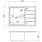 Мойка из искусственного камня AV ENGINEERING Mista серебро (AVE615440SLA) - Фото 20