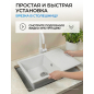 Мойка из искусственного камня AV ENGINEERING Benefit белый (AVE730470WTA) - Фото 9