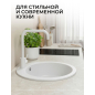 Мойка из искусственного камня AV ENGINEERING Point белый (AVE495495WTA) - Фото 2