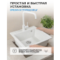 Мойка из искусственного камня AV ENGINEERING Unit белый (AVE550500WTA) - Фото 9
