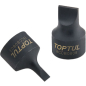 Головка 1/4" с насадкой шлицевой 3 мм SNCM+V TOPTUL (BCCB0803)