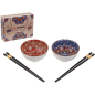 Набор керамических мисок с палочками для еды PERFECTO LINEA Mandala 6 предметов (30-115001) - Фото 4