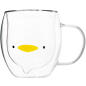 Кружка стеклянная PERFECTO LINEA Funny animals с двойными стенками 280 мл (30-130001) - Фото 2