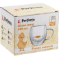 Кружка стеклянная PERFECTO LINEA Funny animals с двойными стенками 280 мл (30-130001) - Фото 3