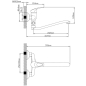Смеситель для ванны AV ENGINEERING Urs (AVURS7-A120-222) - Фото 8
