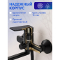 Смеситель для ванны AV ENGINEERING Win black (AVWIN7-BL165-122) - Фото 6