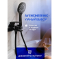 Смеситель для ванны AV ENGINEERING Win black (AVWIN3-BL165-130) - Фото 12