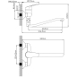 Смеситель для ванны AV ENGINEERING Rom (AVROM7-A102-221) - Фото 8