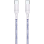 Кабель USB KEIZEN KZ-5289103, Type-C - Type-C, PD100W, 1 м, лиловый - Фото 6