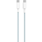 Кабель USB KEIZEN KZ-5289105, Type-C - Type-C, PD65W, 1 м, голубой - Фото 7