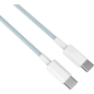 Кабель USB KEIZEN KZ-5289105, Type-C - Type-C, PD65W, 1 м, голубой - Фото 8