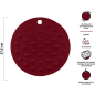 Коврик под горячее круглый PERFECTO LINEA Burgundy (23-016117) - Фото 2