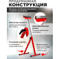 Опора роликовая WORTEX 43x48,5x67-106 см (1335841) - Фото 3
