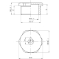 Заглушка латунная 3/4" с наружной резьбой AV ENGINEERING (AVE310004) - Фото 2