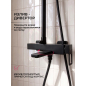 Душевая стойка ECONOCE серия 810 черный (EC0812BL) - Фото 3