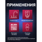 Гибкая подводка для воды SUS иголка М10 короткая - гайка 1/2" ECONOCE 50 см (EC023050) - Фото 4