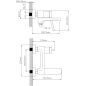 Смеситель для ванны ECONOCE D35 серия 750 (EC0752) - Фото 3