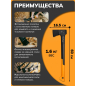 Топор универсальный 1,6 кг FISKARS X24 M (1069104) - Фото 2