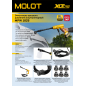 Мойка высокого давления (пистолет) аккумуляторная MOLOT MPW 1825 XLT Lite SET (2318011) - Фото 31