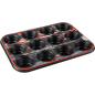 Форма для выпечки металлическая прямоугольная 35х26,5 см PERFECTO LINEA Chef 12 кексов (16-352628)