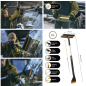 Щетка для снега со скребком телескопическая FISKARS X-series 96-121 см (1078492) - Фото 11