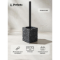 Ершик для унитаза PERFECTO LINEA StoneWave черный (35-130804)